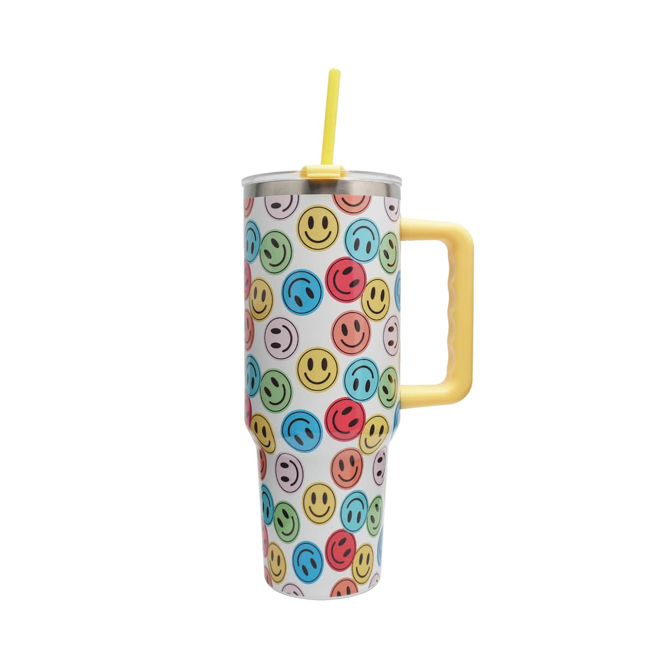 40oz. Smiley Face Stainless Steel Insulated Tumbler by Ashland®
